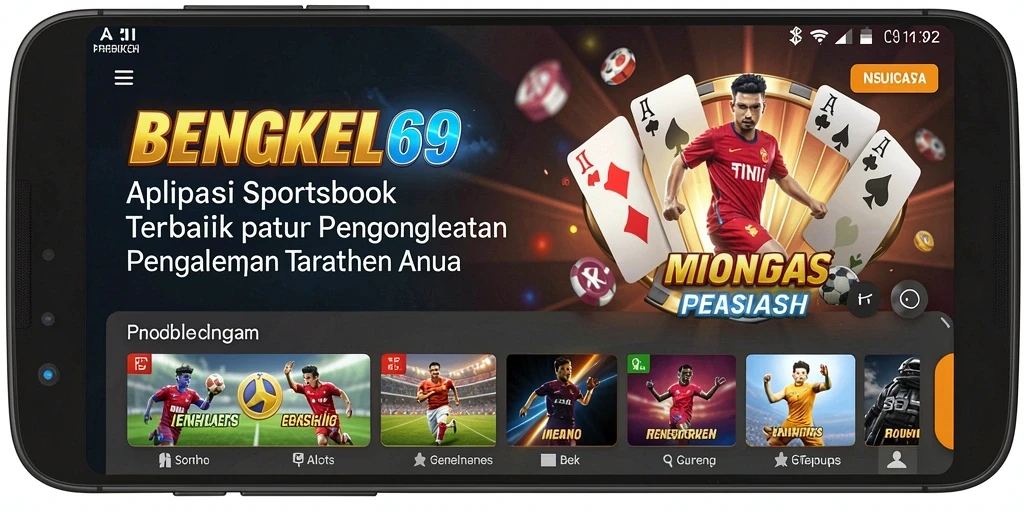 Tampilan antarmuka BENGKEL69 dengan berbagai opsi taruhan olahraga.