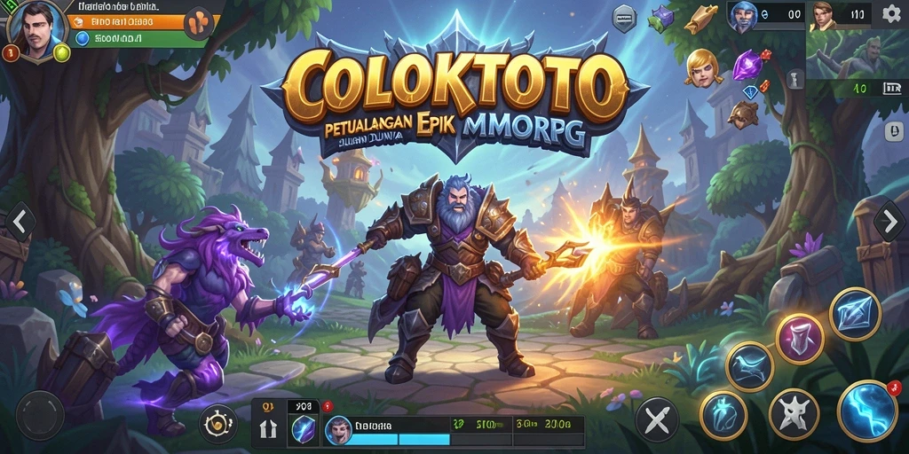 Screenshot COLOKTOTO menampilkan aksi seru dalam pertempuran MMORPG.
