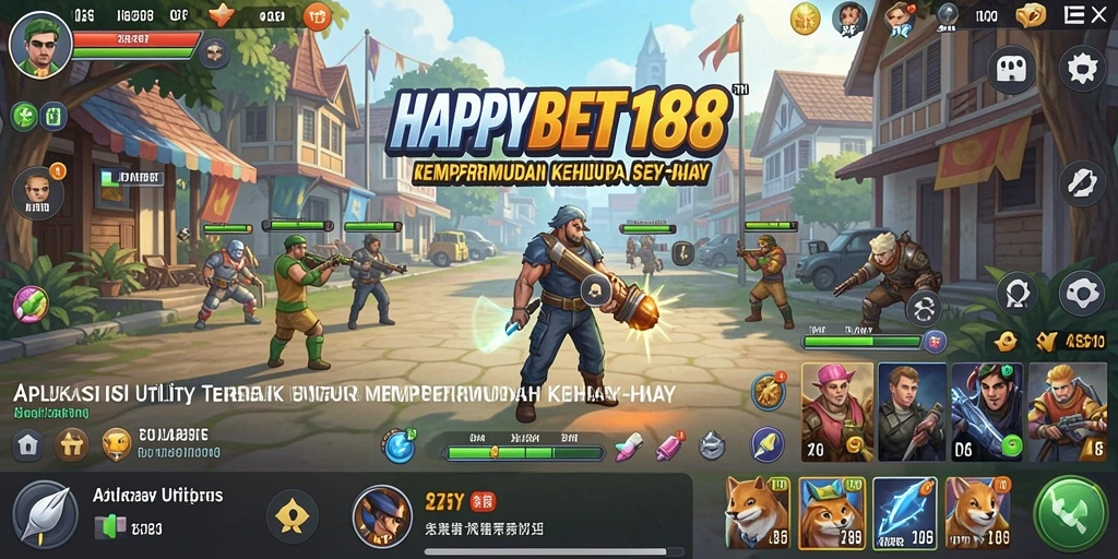 Tampilan antarmuka pengguna HAPPYBET188 yang modern dan intuitif.