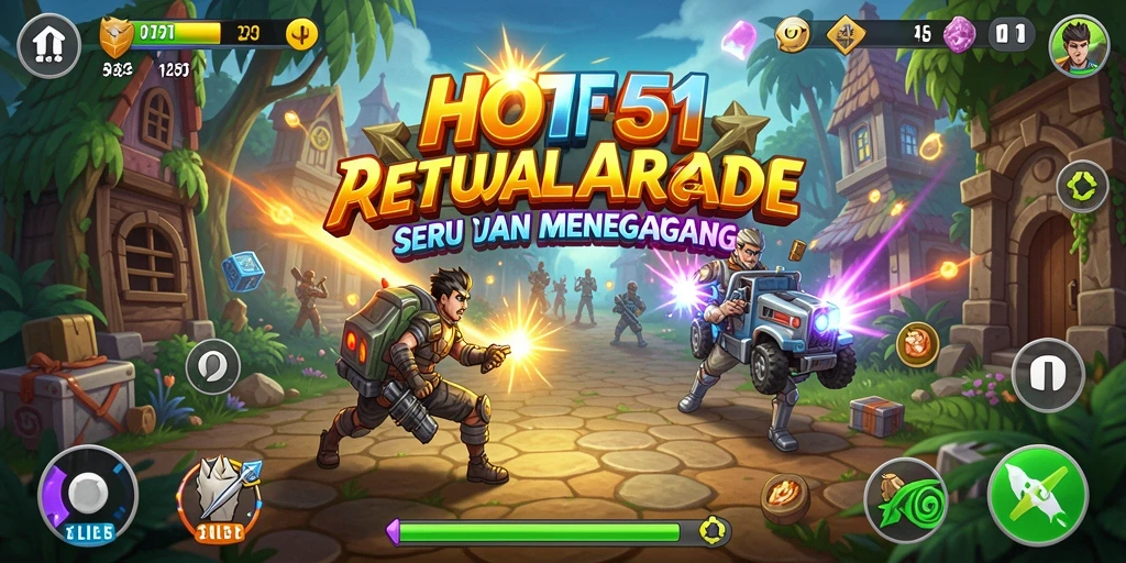 Gameplay HOT51 yang menegangkan dengan tantangan seru.