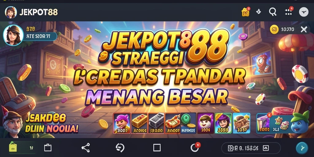 Tampilan gameplay cerdas dan seru di JEKPOT88.