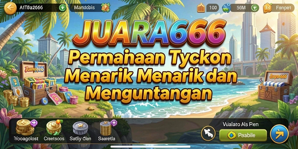 Screenshot gameplay JUARA666 yang menunjukkan manajemen bisnis Tycoon.