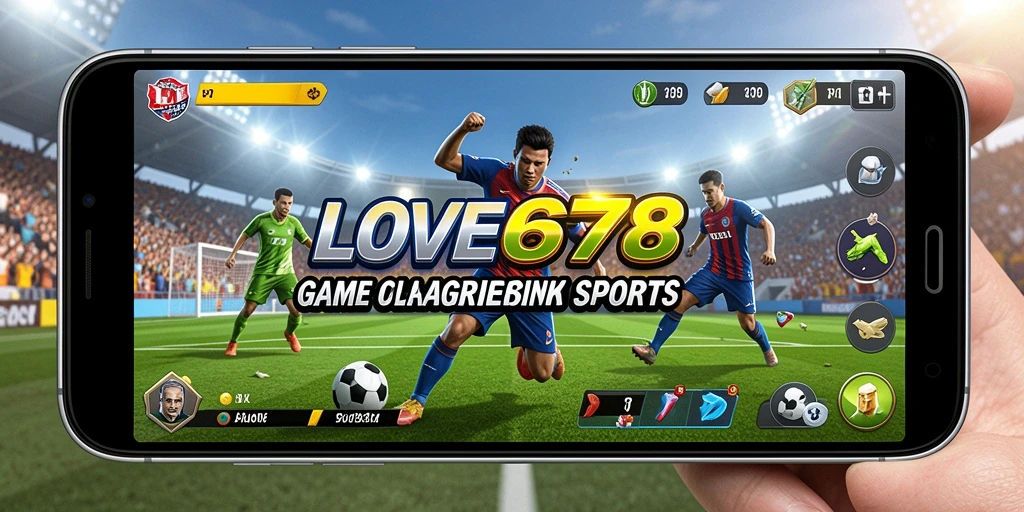 Tampilan gameplay LOVE678 menampilkan aksi olahraga yang seru dan menegangkan.