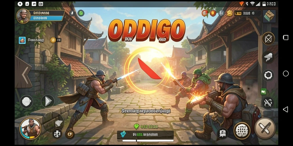Tampilan gameplay yang menegangkan dan penuh strategi di ODDIGO.