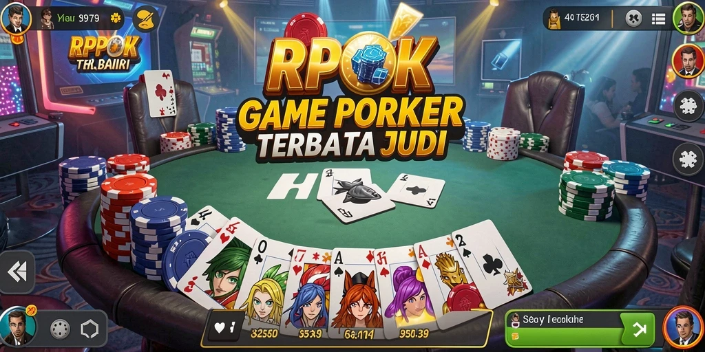 Tampilan gameplay Poker yang mendebarkan di RPOK.