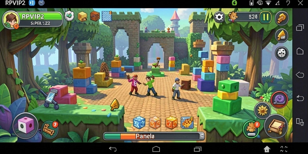 Tampilan gameplay seru dalam RPVIP2, menggugah saraf.