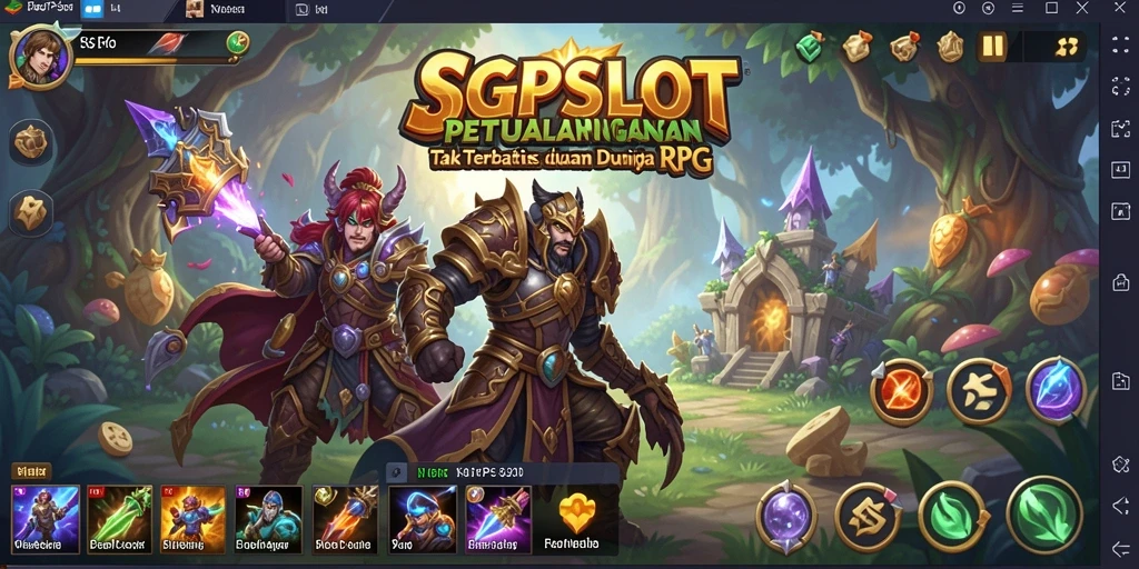 Gameplay intens SGPSLOT yang penuh aksi RPG.