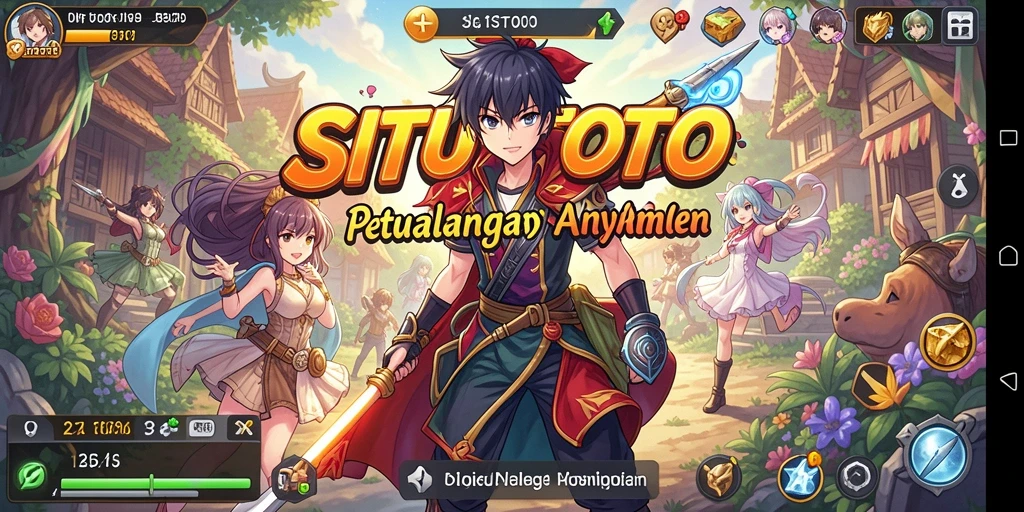 Tangkapan layar menunjukkan karakter Anime beraksi dalam pertarungan seru.