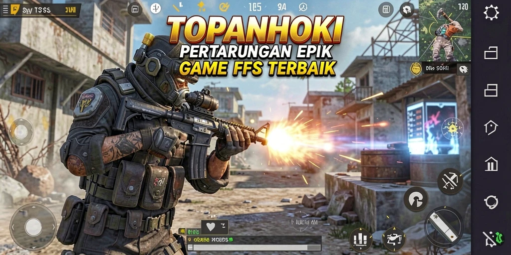 Tampilan menarik gameplay FPS di TOPANHOKI dengan aksi seru.