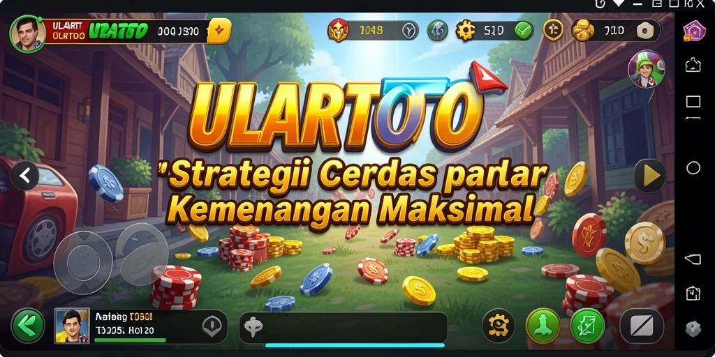 Tampilan gameplay ULARTOTO yang seru dan menantang.