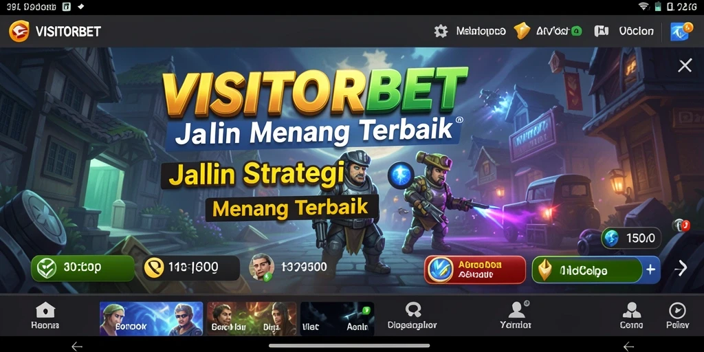 Tampilan gameplay VISITORBET dengan elemen strategi yang menawan.